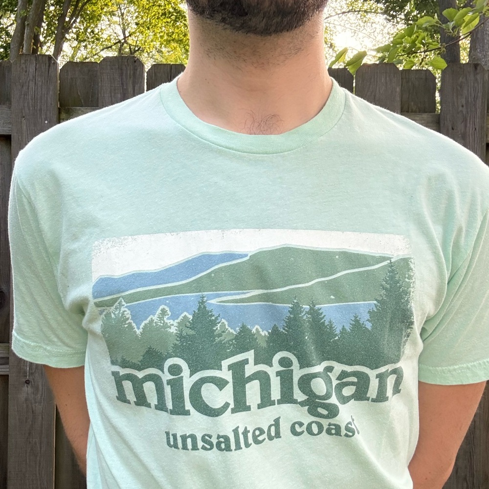 Michigan Unsalted Coast Mint Green T-Shirt